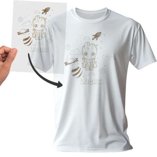 Film DTF Groot design CosmoRoot