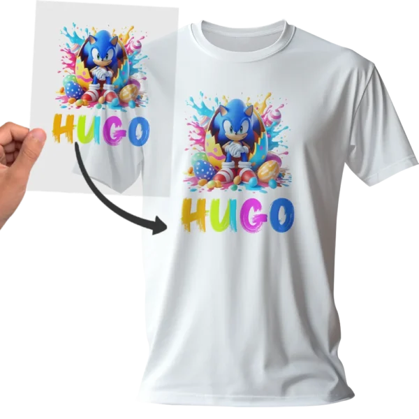 Film DTF Sonic design Rapidoeuf